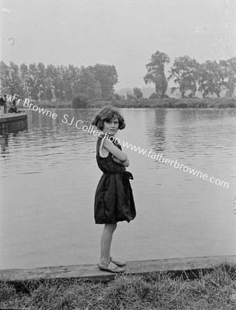 PORTRAIT OF GIRL ON BANKS OF RIVER WAVENEY